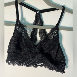 Black lace bralette